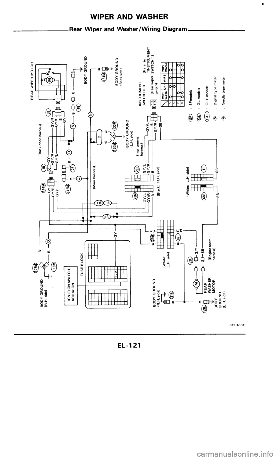 NISSAN 300ZX 1985 Z31 Electrical System Workshop Manual 