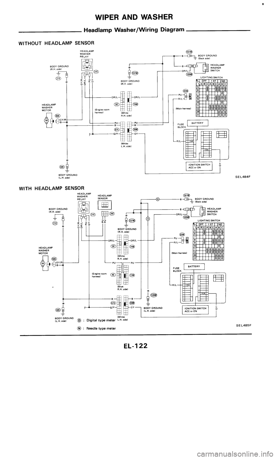 NISSAN 300ZX 1986 Z31 Electrical System Workshop Manual 