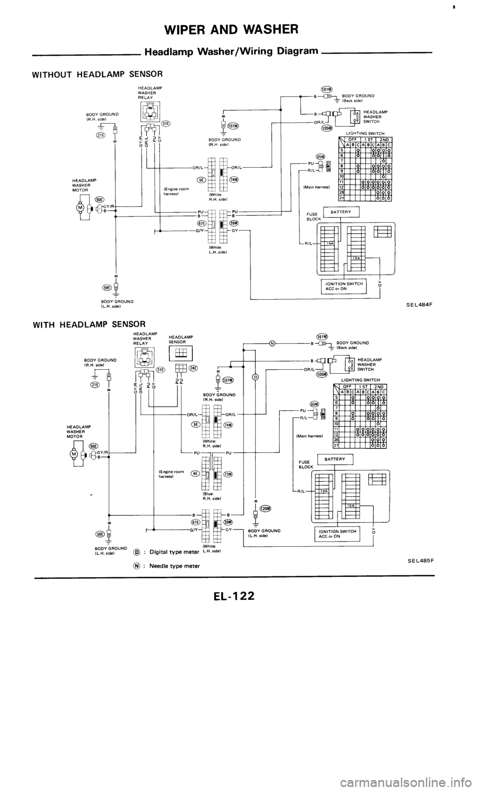 NISSAN 300ZX 1985 Z31 Electrical System Workshop Manual 