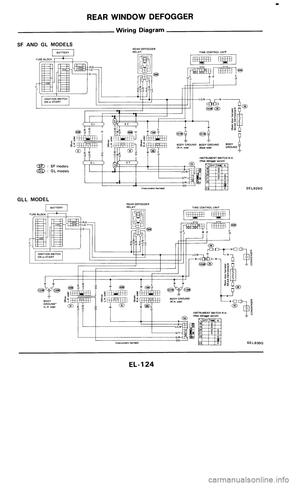 NISSAN 300ZX 1985 Z31 Electrical System Workshop Manual 