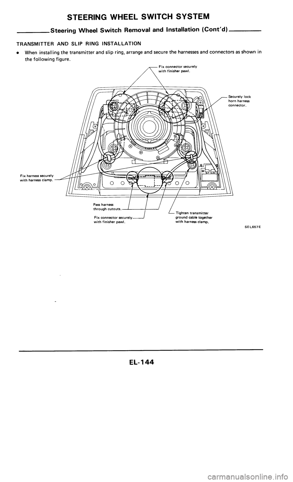 NISSAN 300ZX 1986 Z31 Electrical System Workshop Manual 