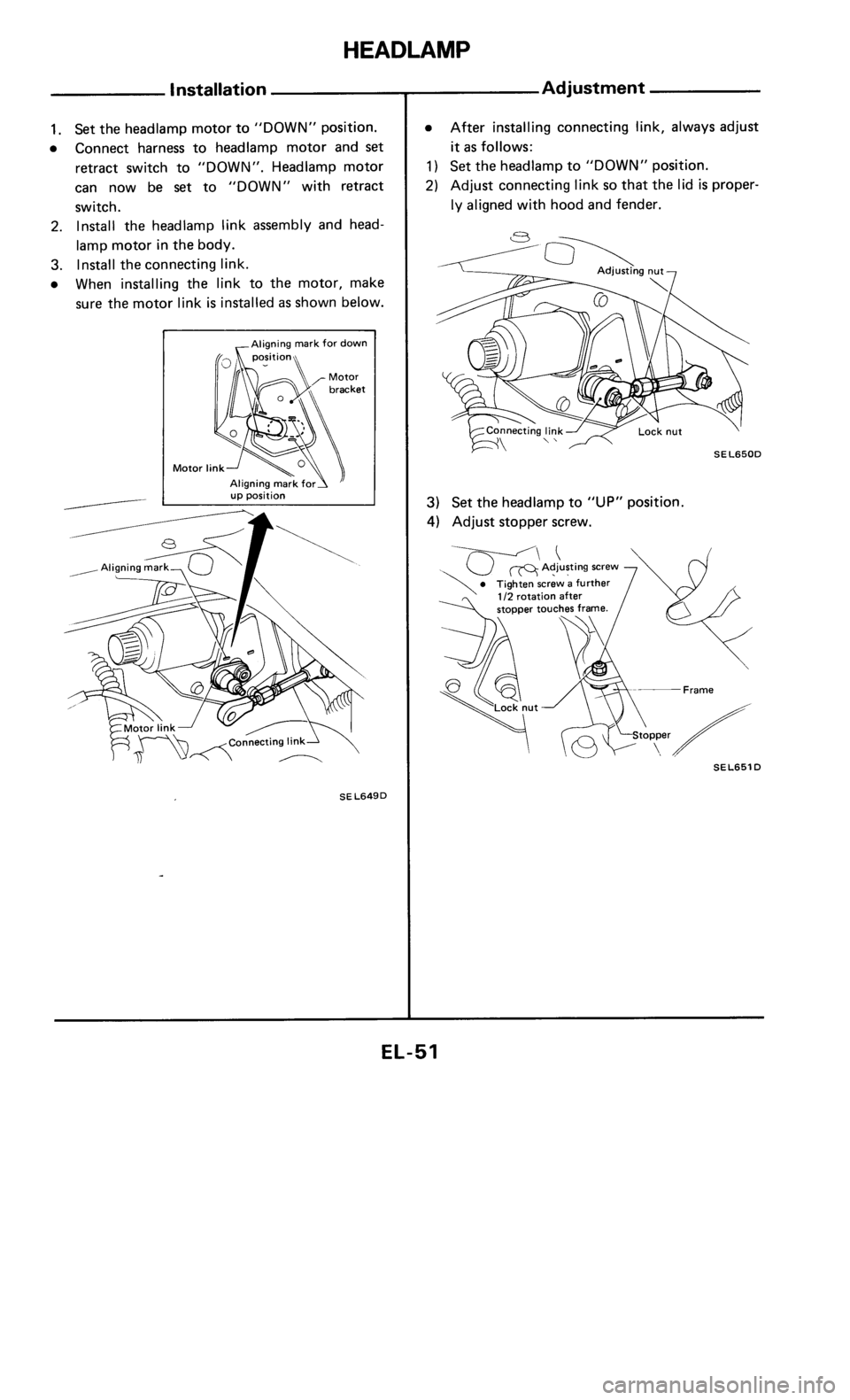 NISSAN 300ZX 1985 Z31 Electrical System Repair Manual 