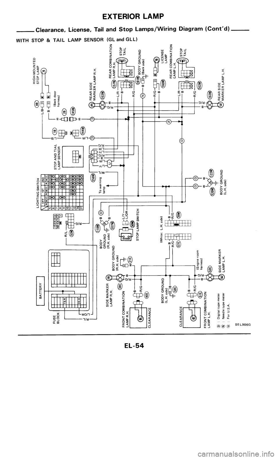 NISSAN 300ZX 1985 Z31 Electrical System Repair Manual 