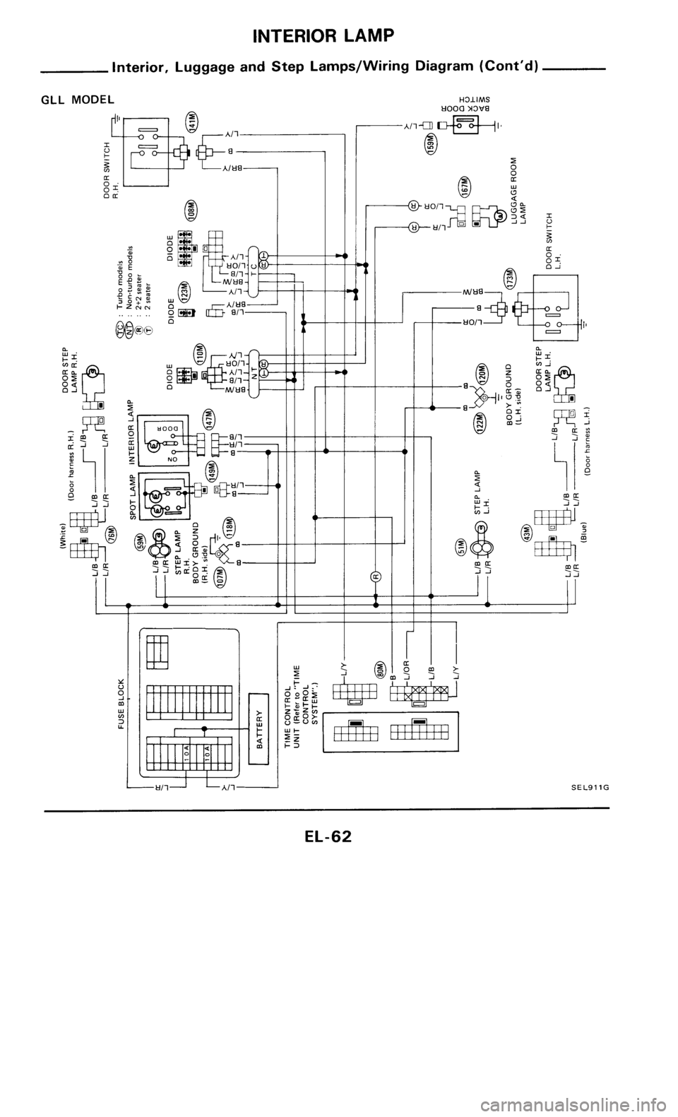 NISSAN 300ZX 1985 Z31 Electrical System Repair Manual 