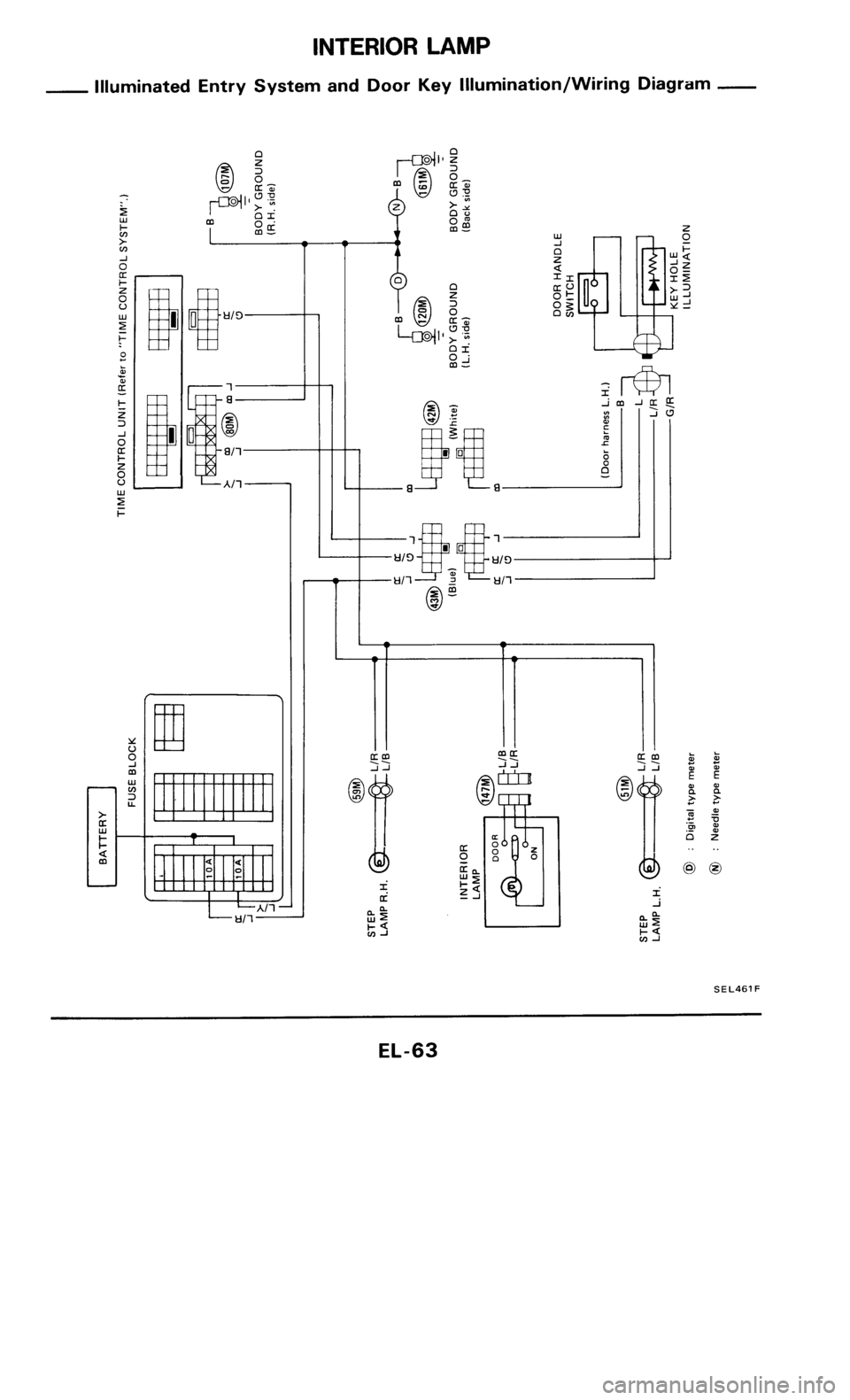 NISSAN 300ZX 1985 Z31 Electrical System Repair Manual 