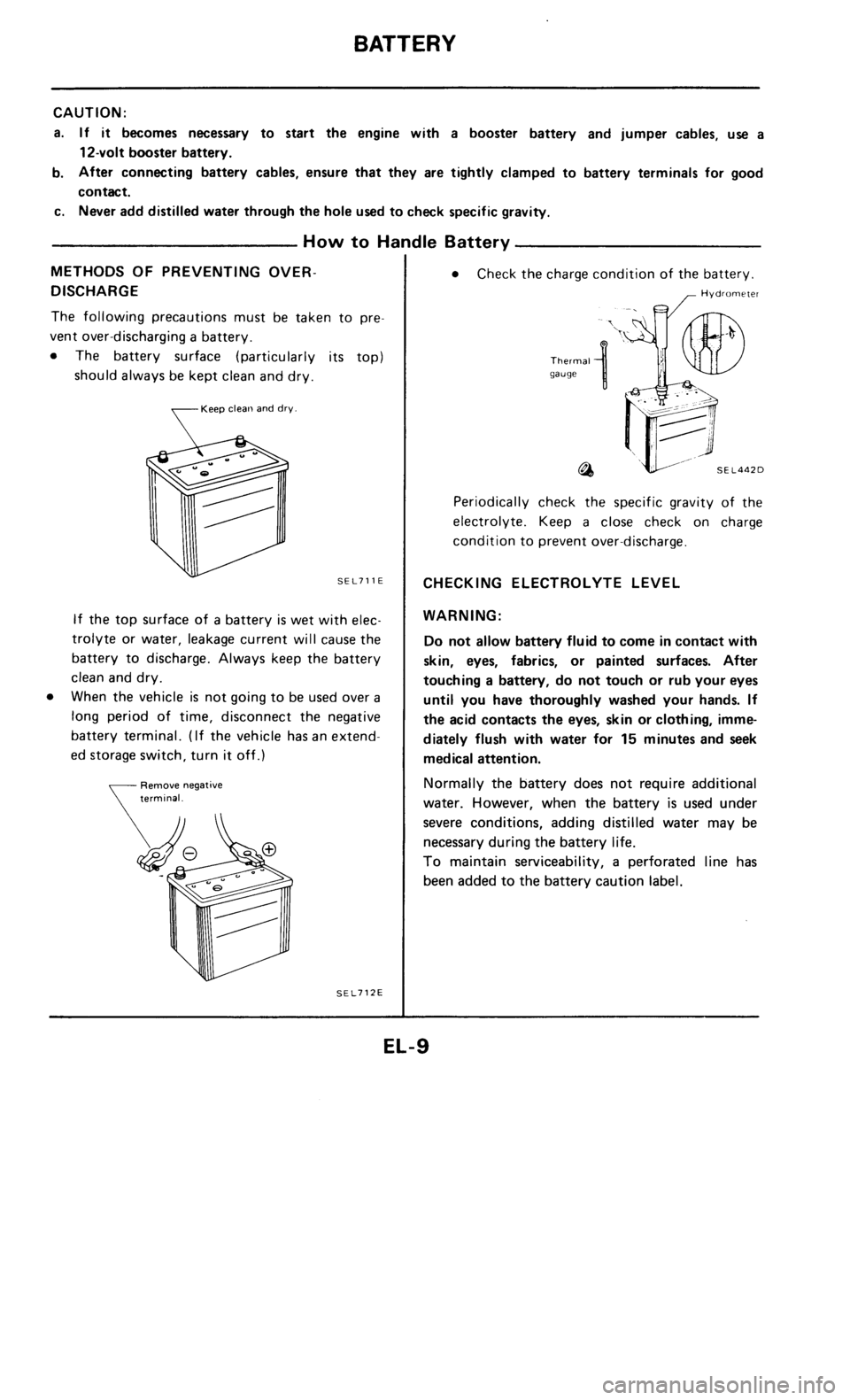 NISSAN 300ZX 1986 Z31 Electrical System Workshop Manual 