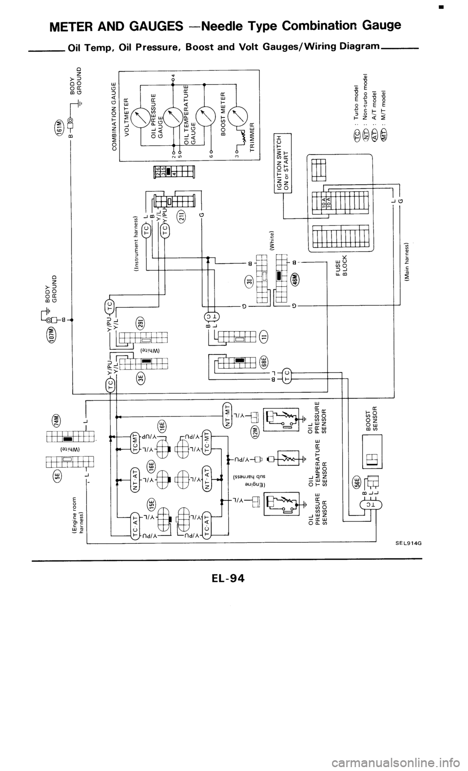 NISSAN 300ZX 1985 Z31 Electrical System Owners Manual 