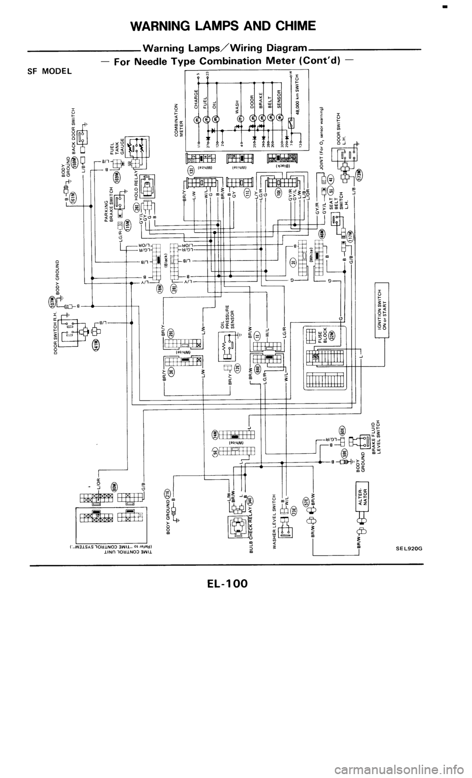 NISSAN 300ZX 1985 Z31 Electrical System Owners Manual 