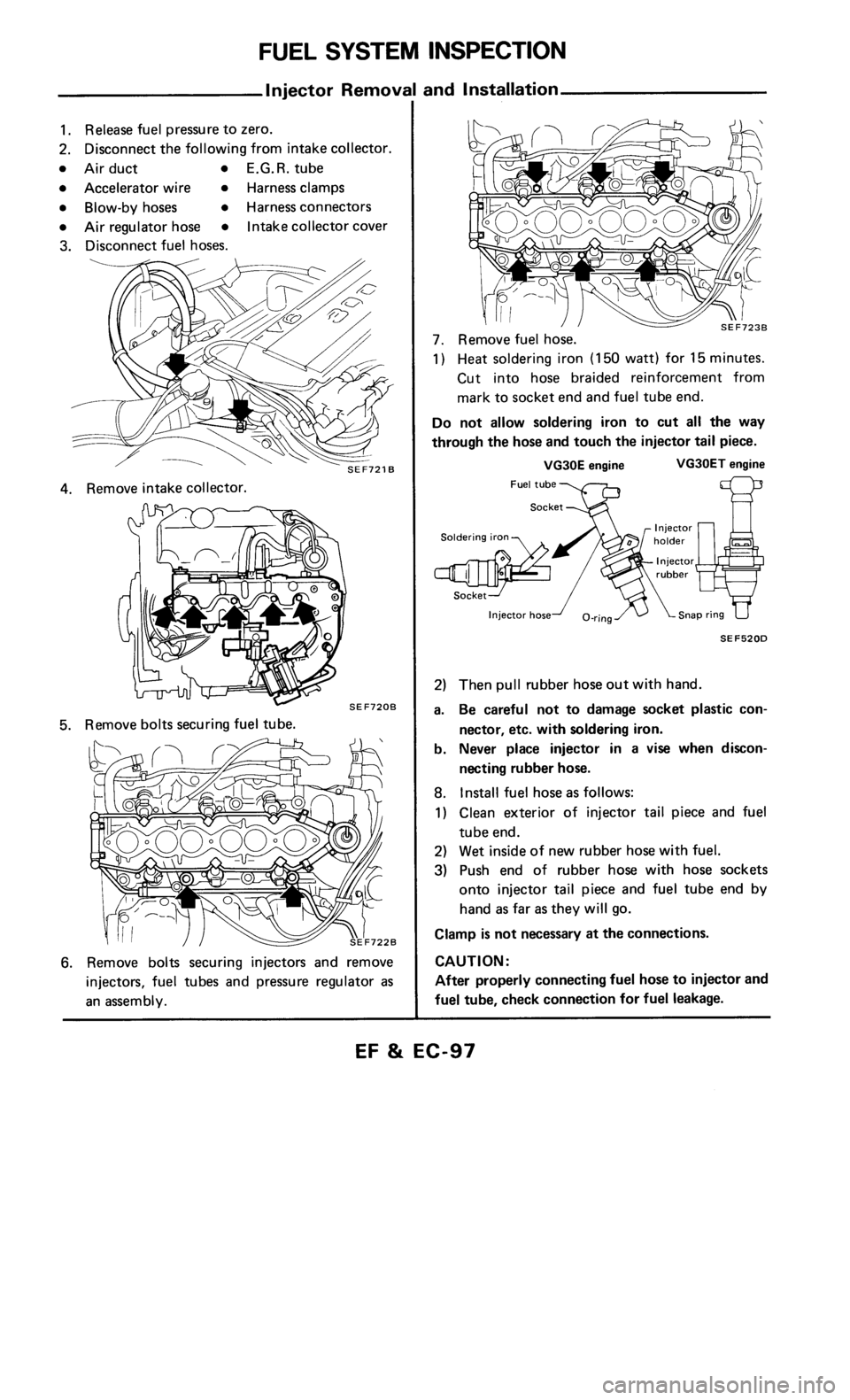 NISSAN 300ZX 1986 Z31 Engine Fuel And Emission Control System Owners Manual NISSAN 300ZX 1986 Z31 Engine Fuel And Emission Control System Owners Manual
