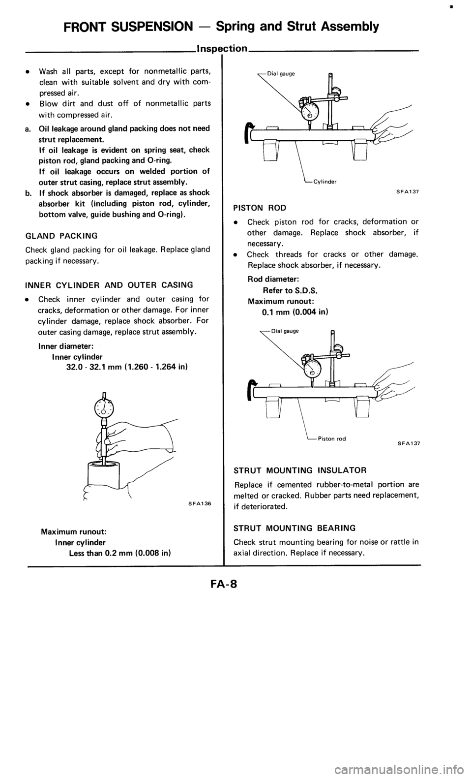 NISSAN 300ZX 1985 Z31 Front Suspension Workshop Manual 