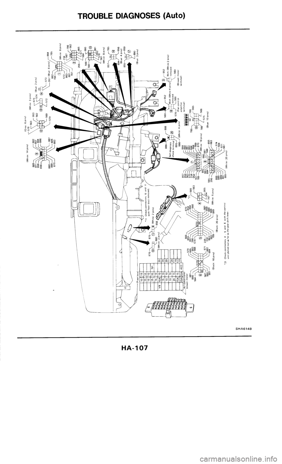 NISSAN 300ZX 1985 Z31 Heather And Air Conditioner Workshop Manual 