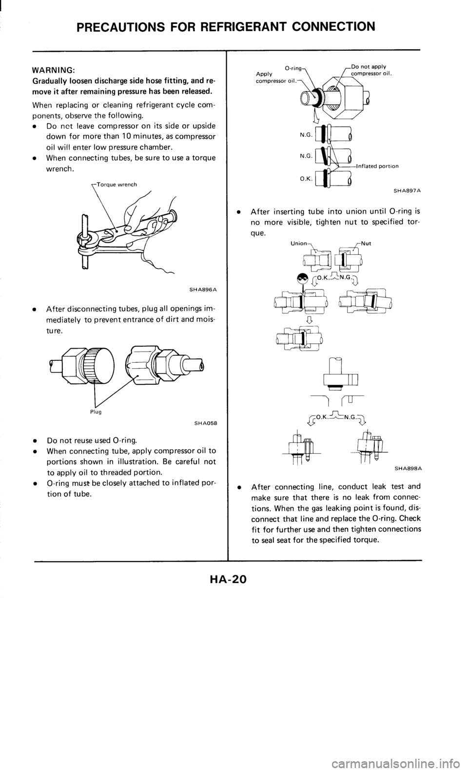 NISSAN 300ZX 1986 Z31 Heather And Air Conditioner User Guide 