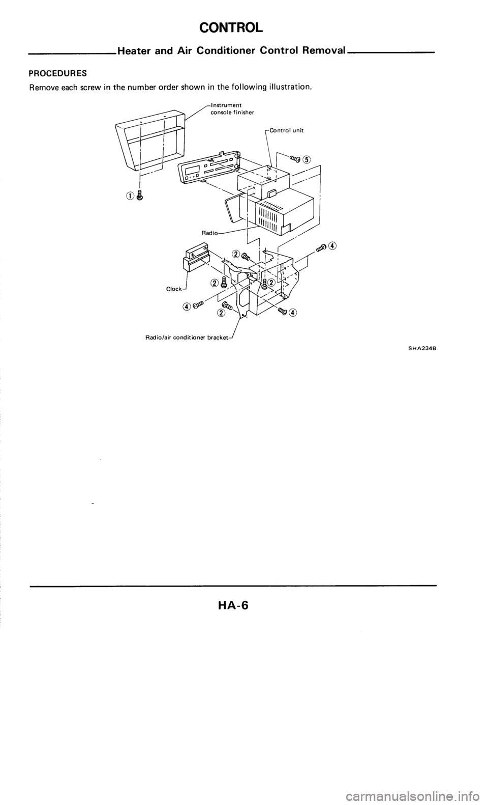NISSAN 300ZX 1986 Z31 Heather And Air Conditioner Workshop Manual 