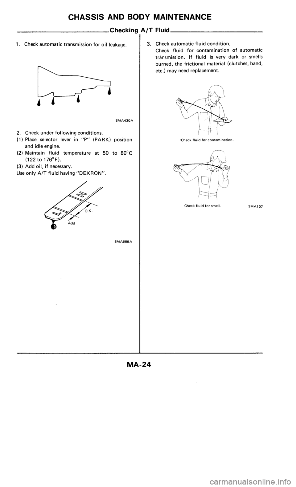 NISSAN 300ZX 1985 Z31 Maintenance Owners Manual 