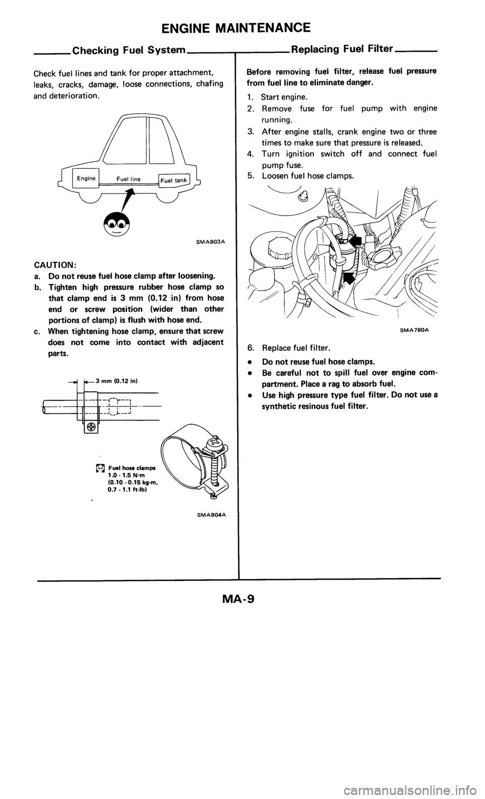 NISSAN 300ZX 1985 Z31 Maintenance Workshop Manual 