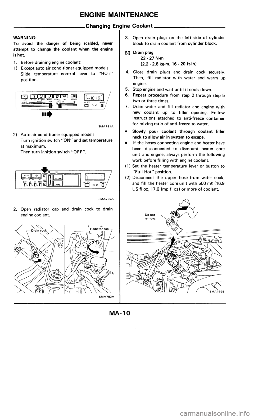 NISSAN 300ZX 1986 Z31 Maintenance Workshop Manual 
