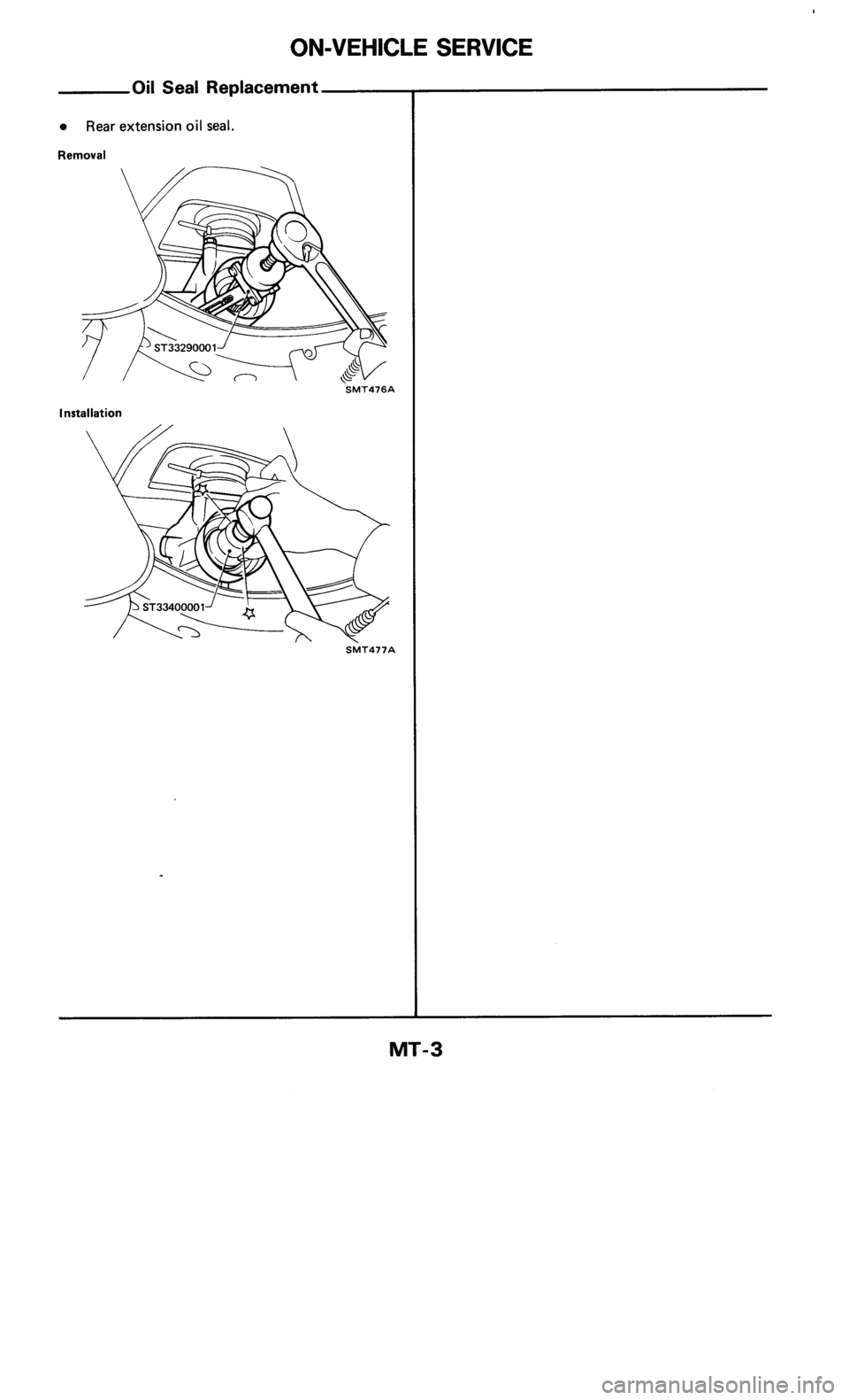 NISSAN 300ZX 1985 Z31 Manual Transmission Workshop Manual 