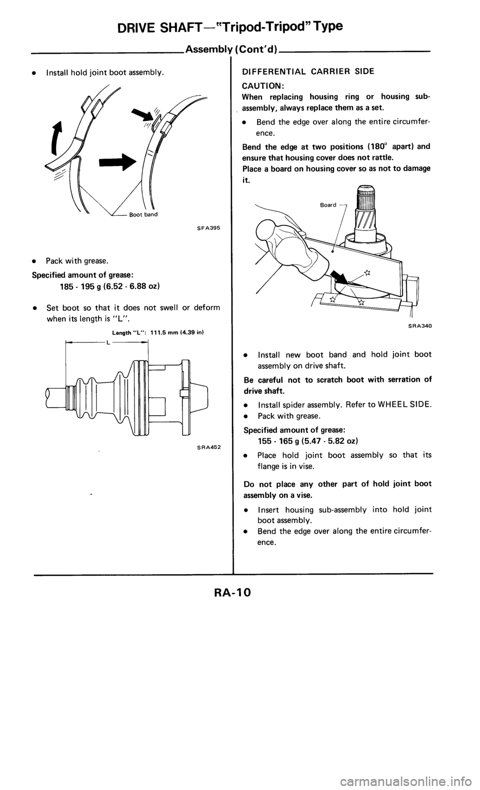 NISSAN 300ZX 1986 Z31 Rear Suspension Workshop Manual 