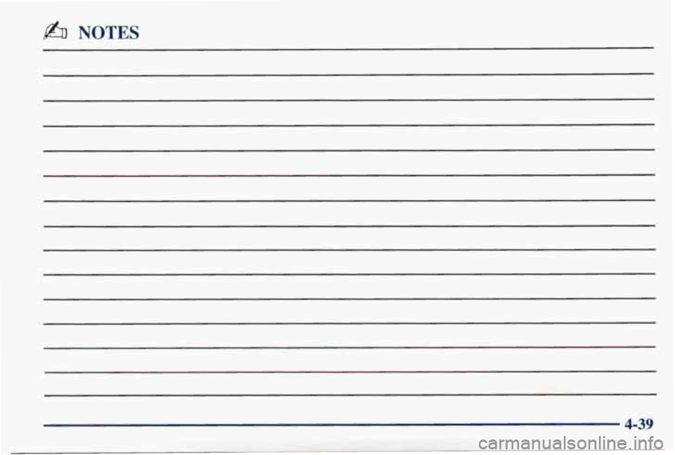 PONTIAC BONNEVILLE 1998  Owners Manual 8azD NOTES 
4-39  