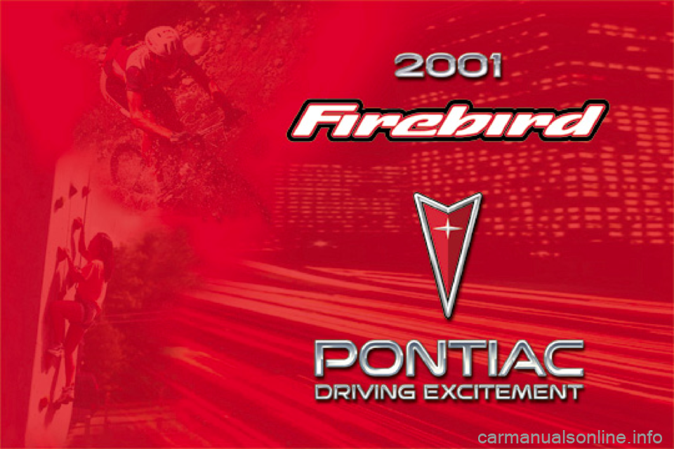 PONTIAC FIREBIRD 2001  Owners Manual 