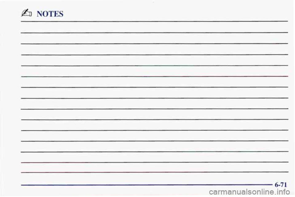 PONTIAC FIREBIRD 1998  Owners Manual fi NOTES 
6-71  