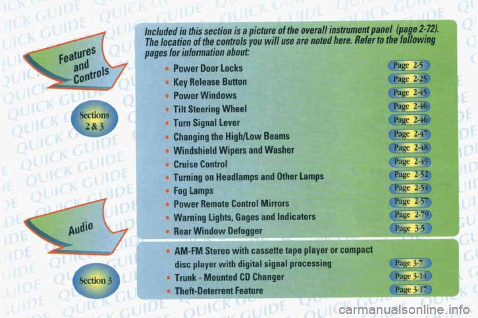 PONTIAC FIREBIRD 1998 Owners Manual 5-14 PONTIAC FIREBIRD 1998 Owners Manual 5-14