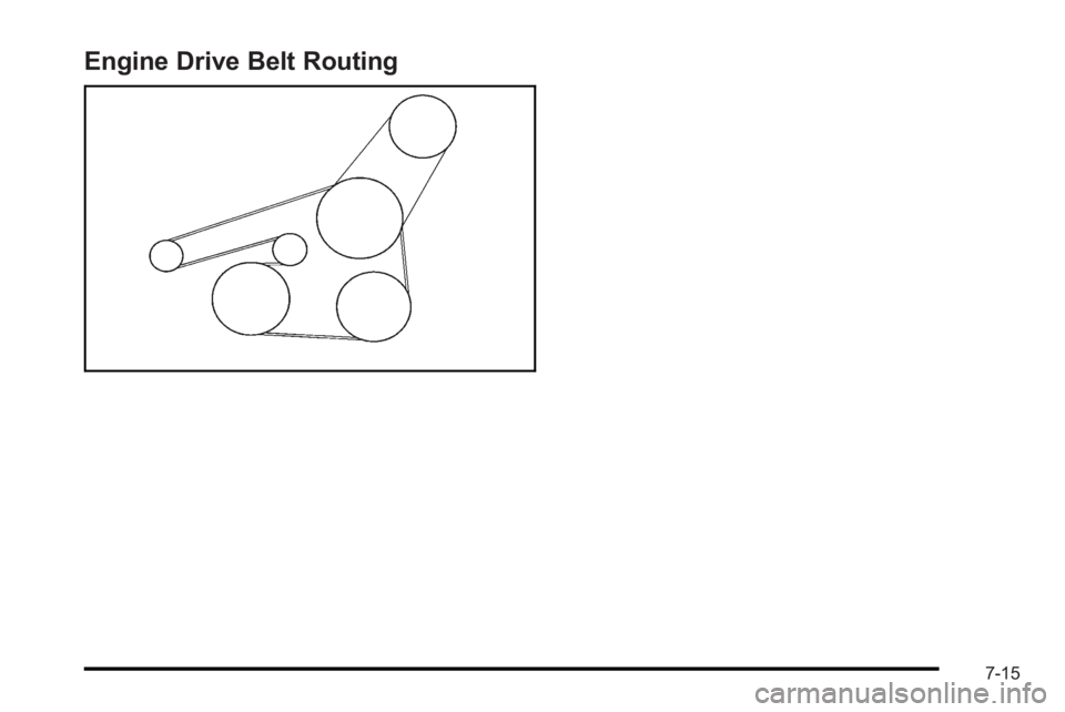 PONTIAC G3 2010  Owners Manual Engine Drive Belt Routing
7-15 