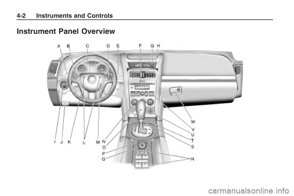 PONTIAC G8 2009 Manual PDF Instrument Panel Overview
4-2 Instruments and Controls PONTIAC G8 2009 Manual PDF Instrument Panel Overview
4-2 Instruments and Controls