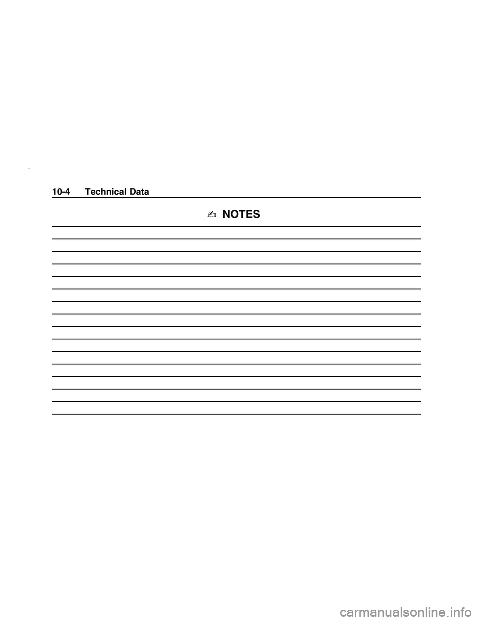 PONTIAC G8 2008  Owners Manual ✍NOTES
10-4 Technical Data
2008 - Pontiac G8 Owner Manual 