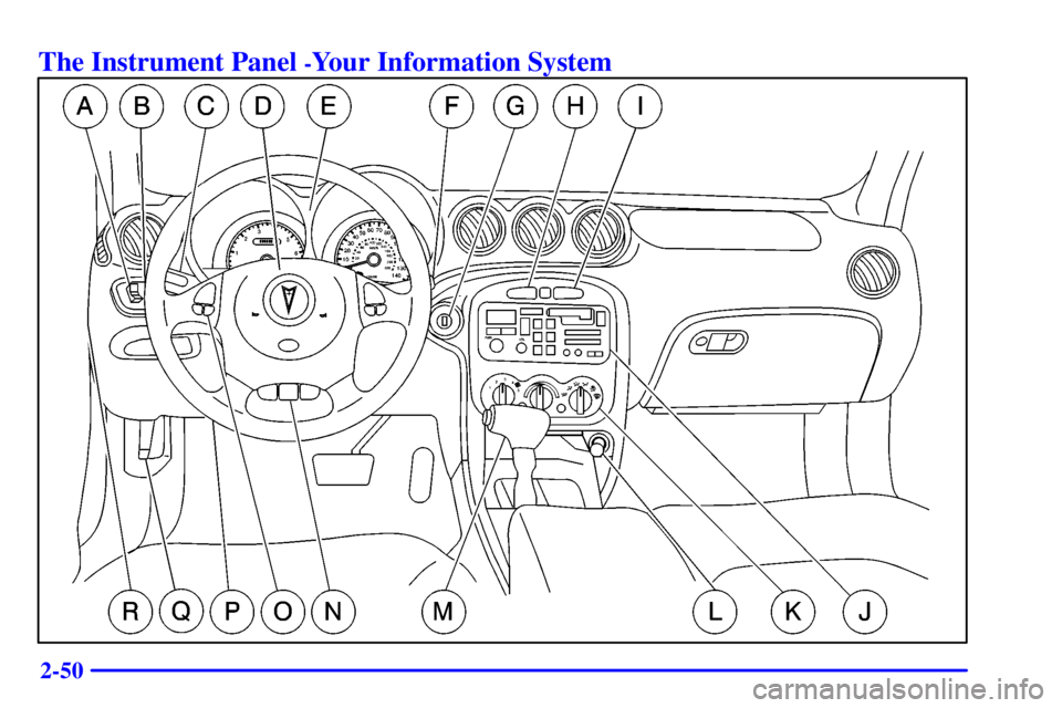 PONTIAC GRAND AM 2000 Owners Manual 2-50
The Instrument Panel -Your Information System PONTIAC GRAND AM 2000 Owners Manual 2-50
The Instrument Panel -Your Information System