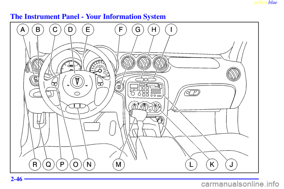 PONTIAC GRAND AM 1999  Owners Manual yellowblue     
2-46
The Instrument Panel - Your Information System 
