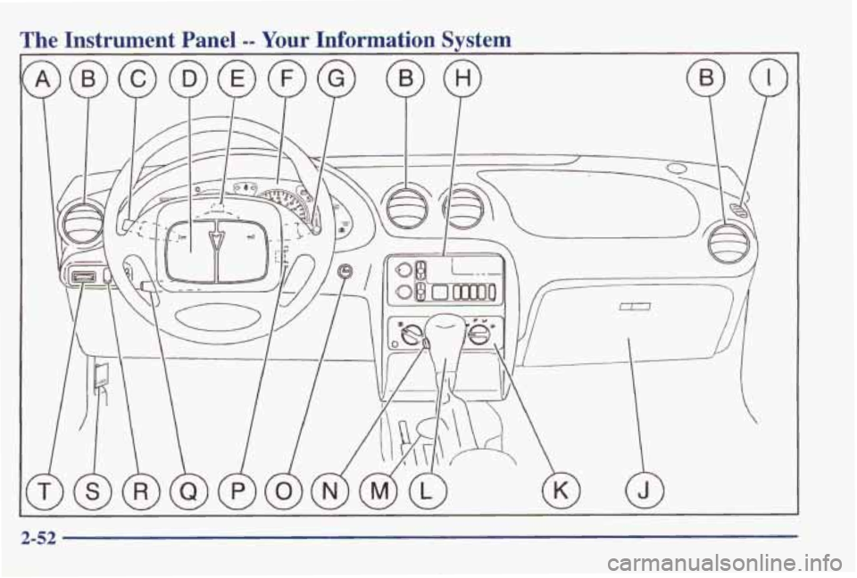 PONTIAC GRAND AM 1998 Owners Manual The Instrument Panel -- Your Information Svstem PONTIAC GRAND AM 1998 Owners Manual The Instrument Panel -- Your Information Svstem