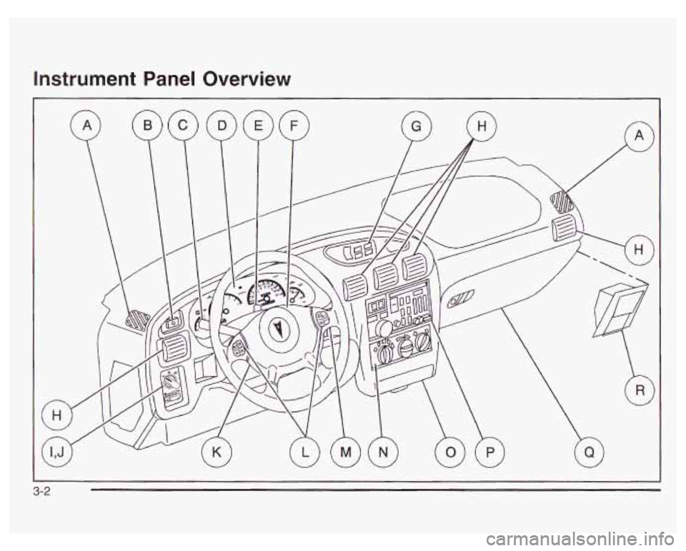 PONTIAC GRAND PRIX 2003  Owners Manual Instrument Panel Overview 
3-2  
