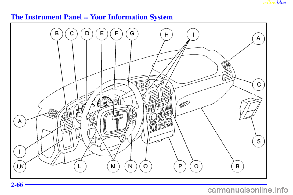 PONTIAC GRAND PRIX 1999  Owners Manual yellowblue     
2-66
The Instrument Panel -- Your Information System 