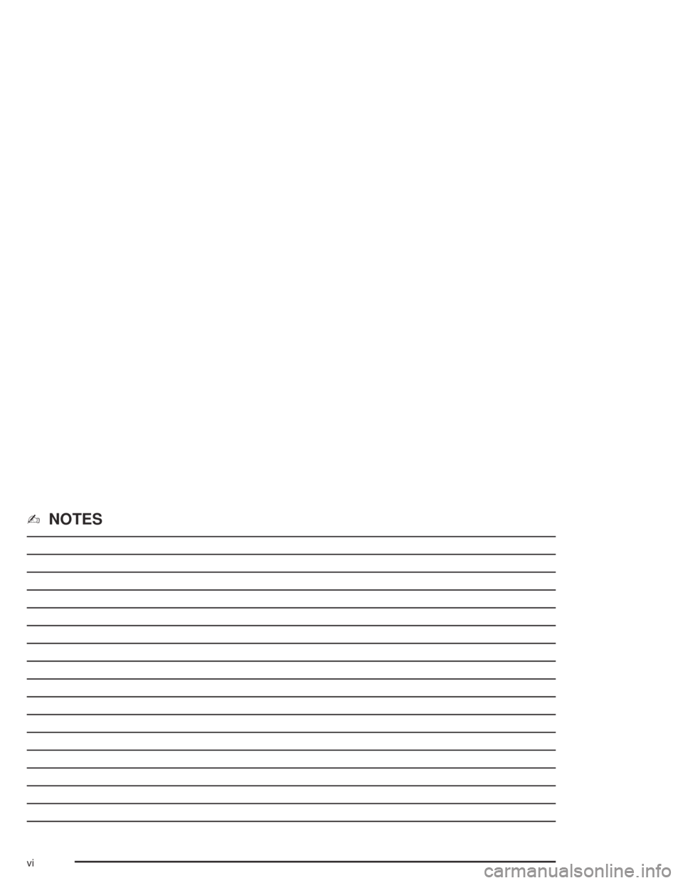 PONTIAC VIBE 2005  Owners Manual ✍NOTES
vi 