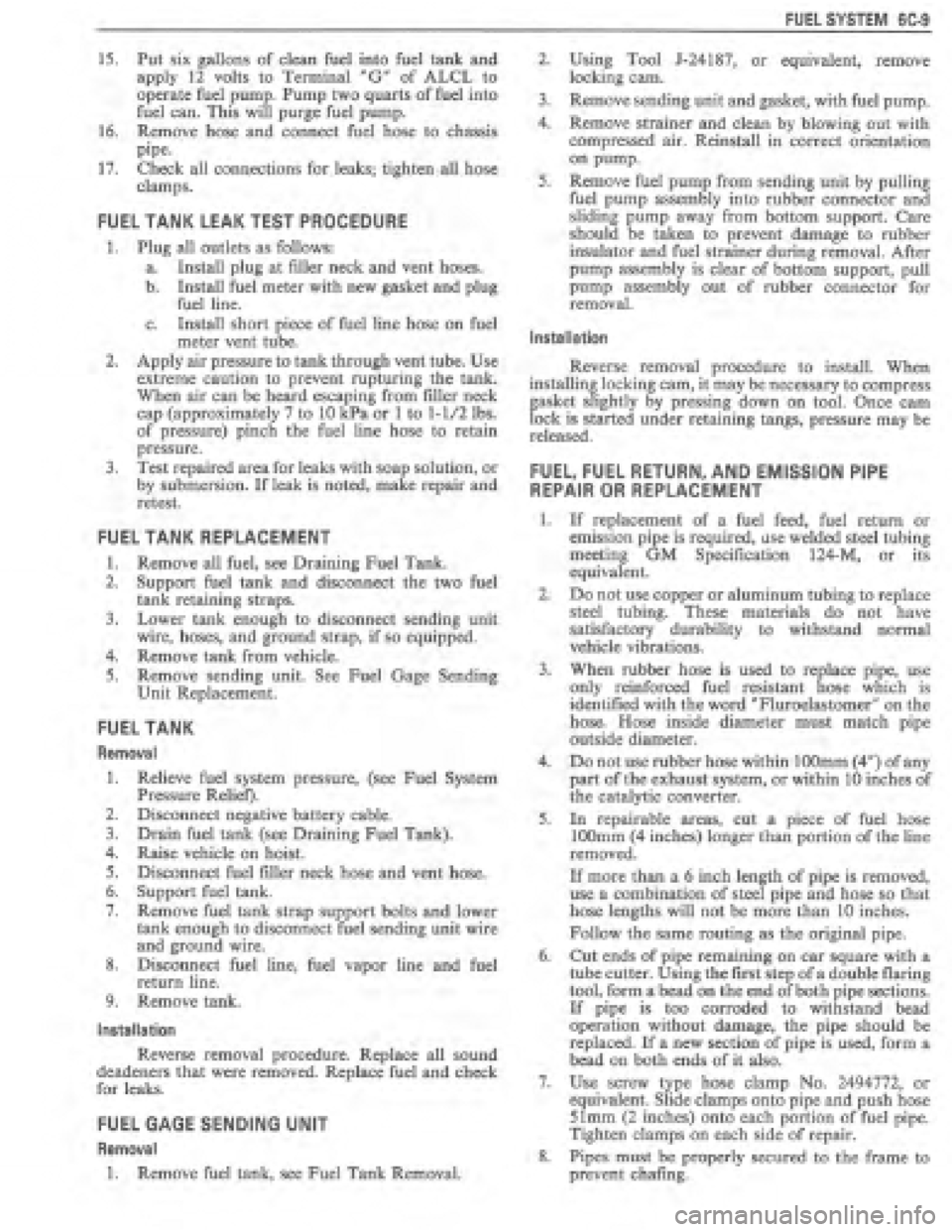 PONTIAC FIERO 1987 Service User Guide PONTIAC FIERO 1987 Service User Guide