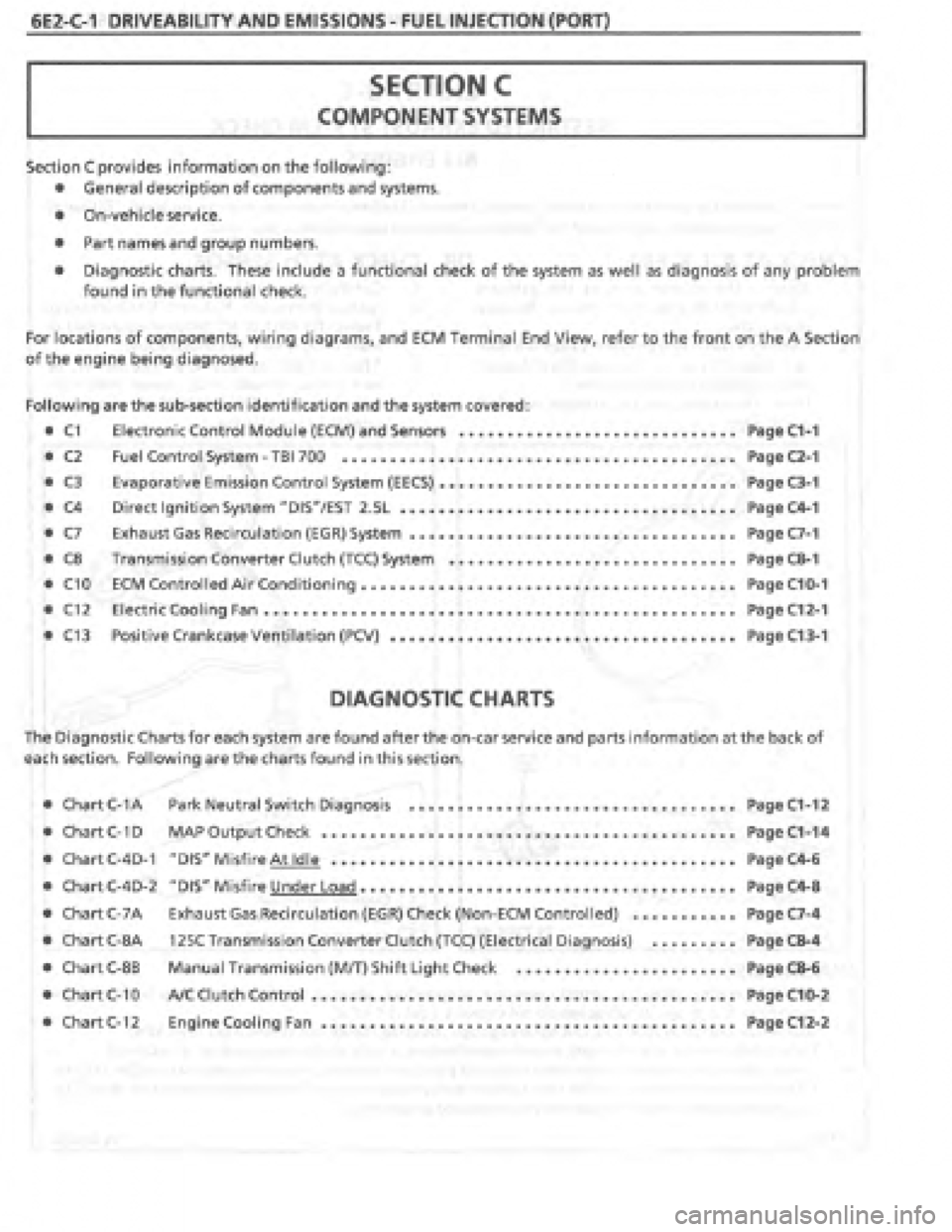 PONTIAC FIERO 1987 Service Repair Manual PONTIAC FIERO 1987 Service Repair Manual