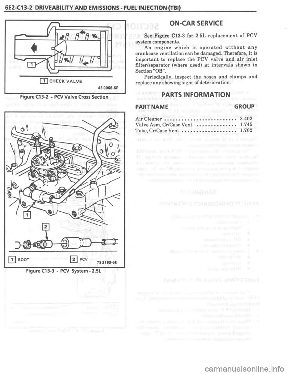 PONTIAC FIERO 1987  Service Repair Manual 