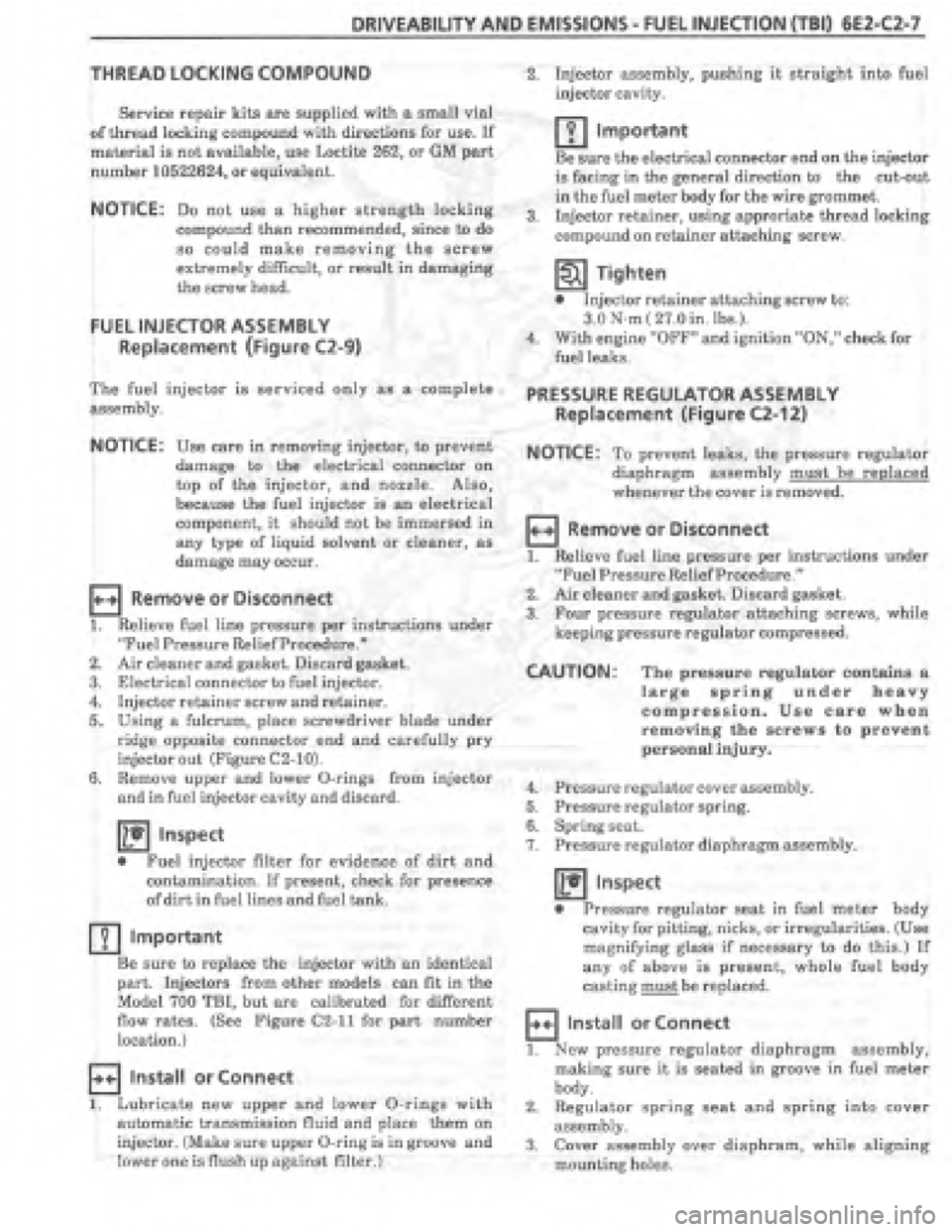 PONTIAC FIERO 1987  Service Repair Manual 