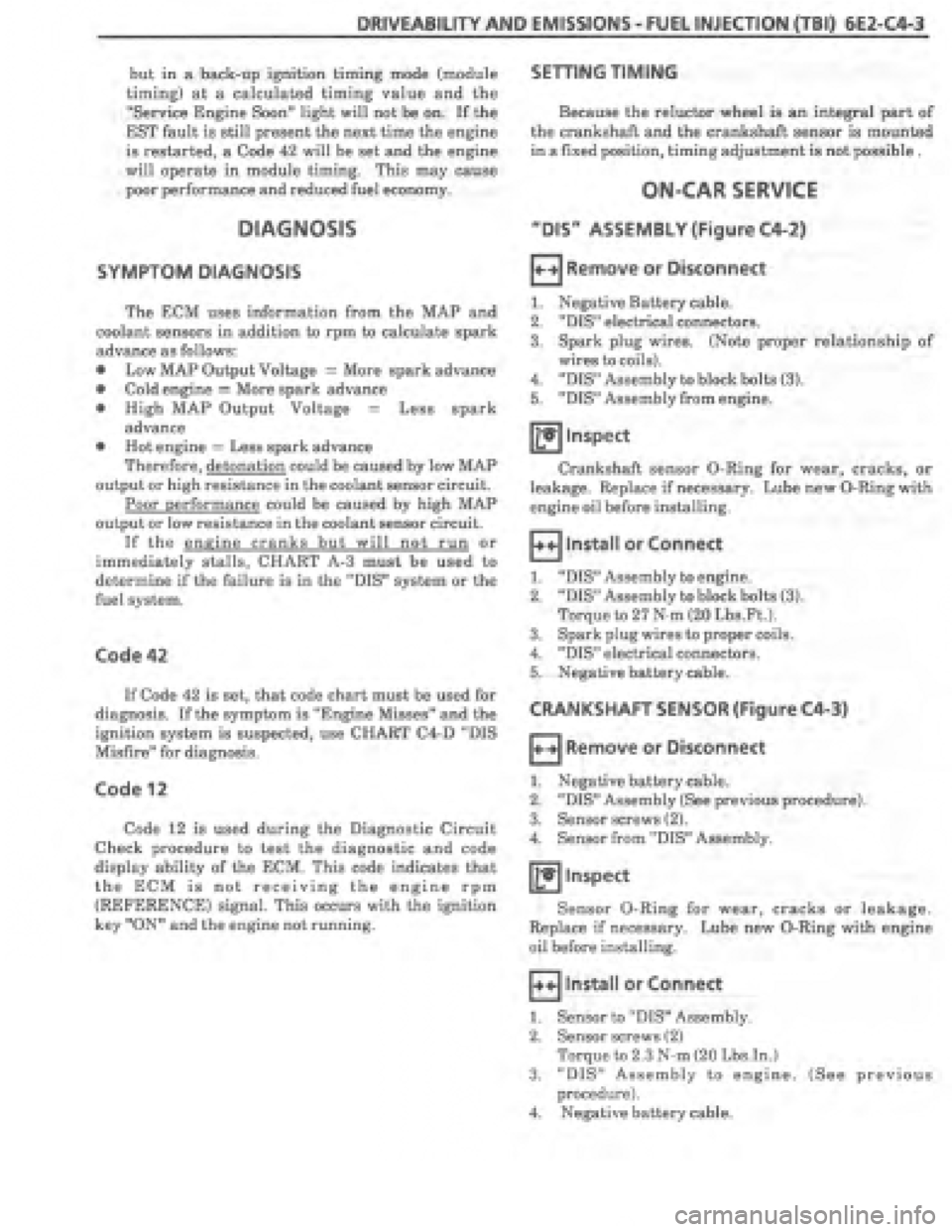 PONTIAC FIERO 1987  Service Repair Manual 