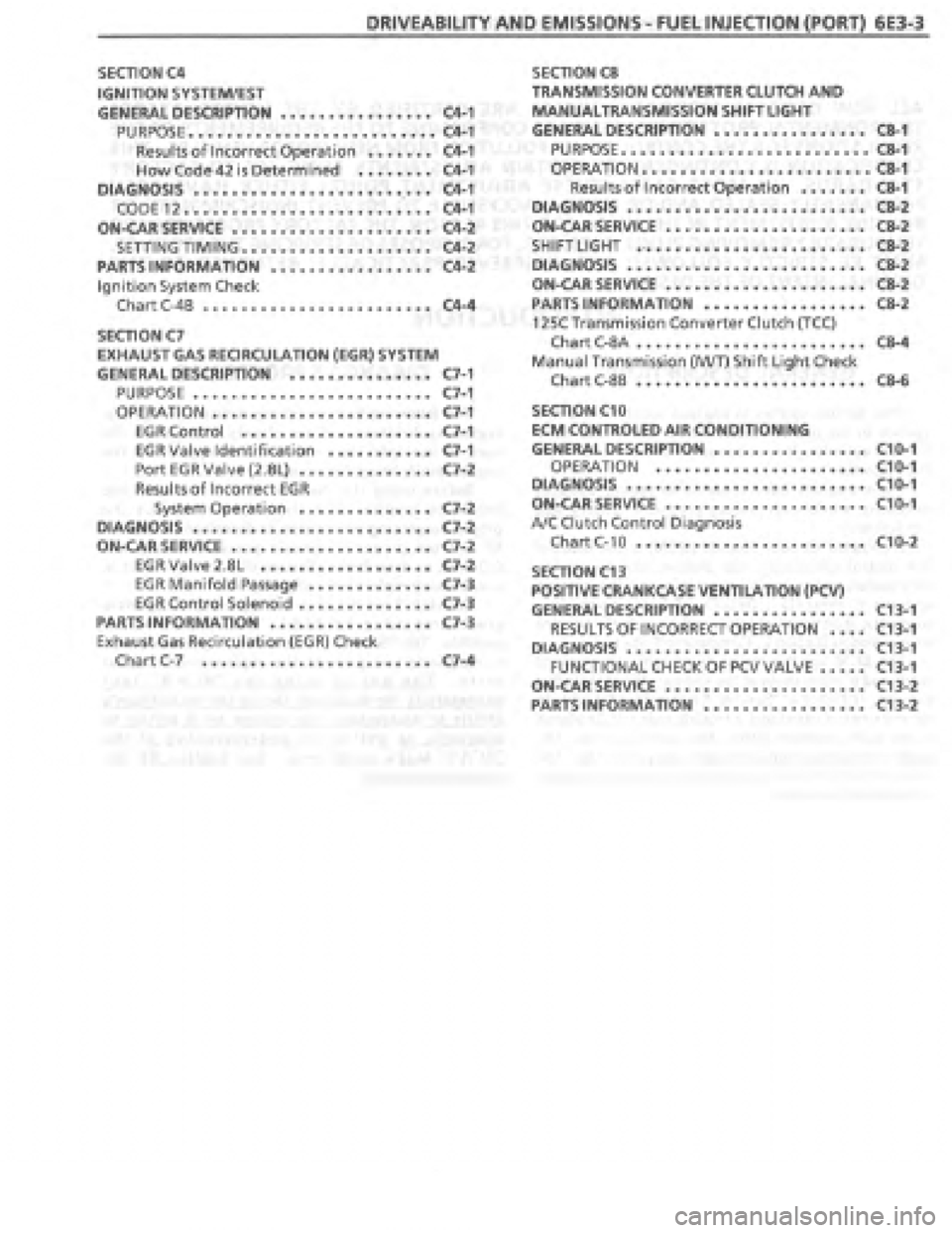 PONTIAC FIERO 1987 Service Repair Manual PONTIAC FIERO 1987 Service Repair Manual