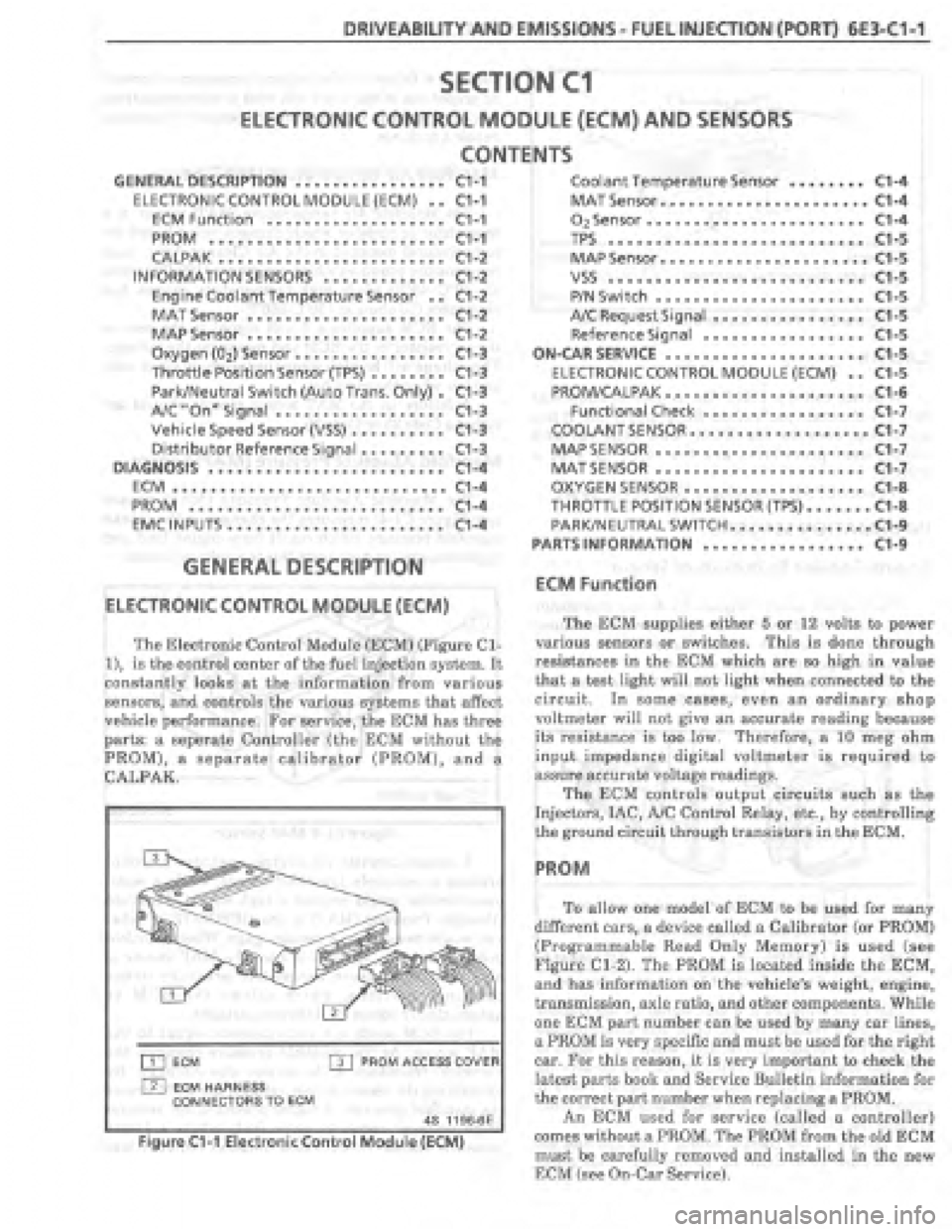 PONTIAC FIERO 1987 Service Repair Manual PONTIAC FIERO 1987 Service Repair Manual