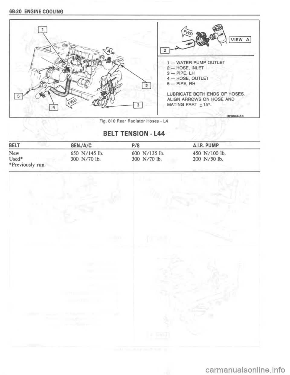 PONTIAC FIERO 1987  Service Repair Manual 