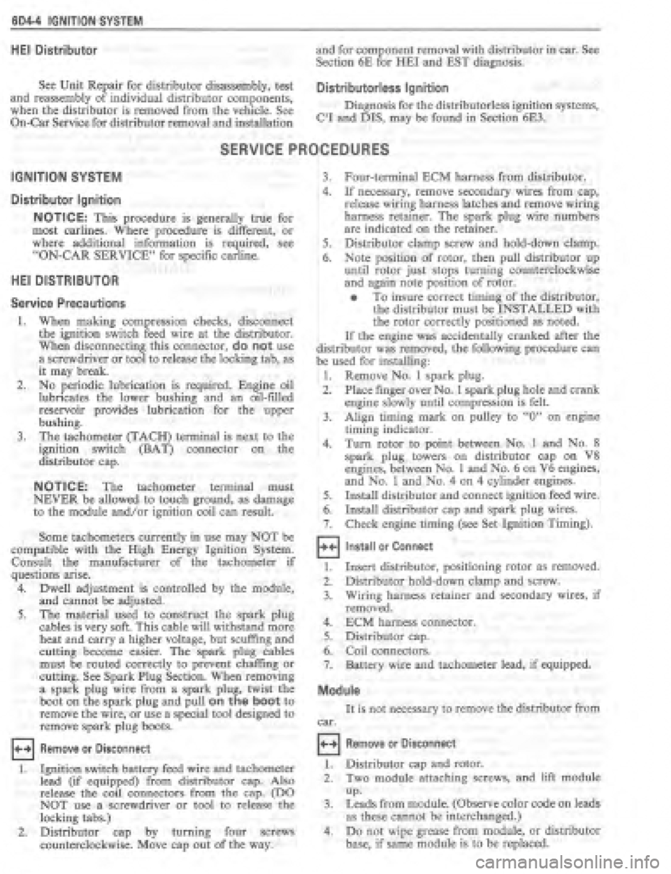 PONTIAC FIERO 1987  Service Workshop Manual 