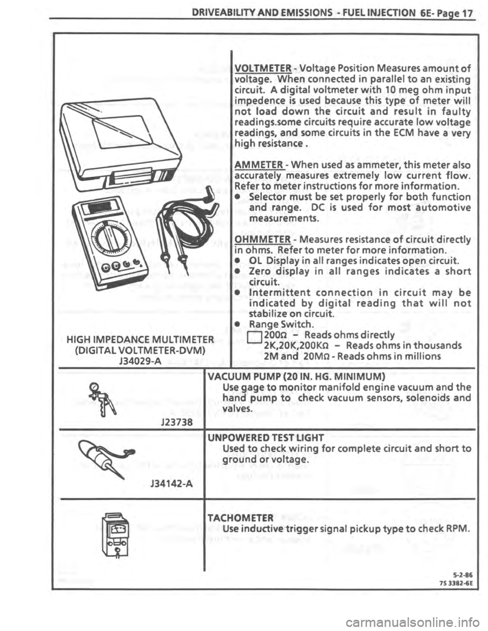 PONTIAC FIERO 1987  Service Manual Online 