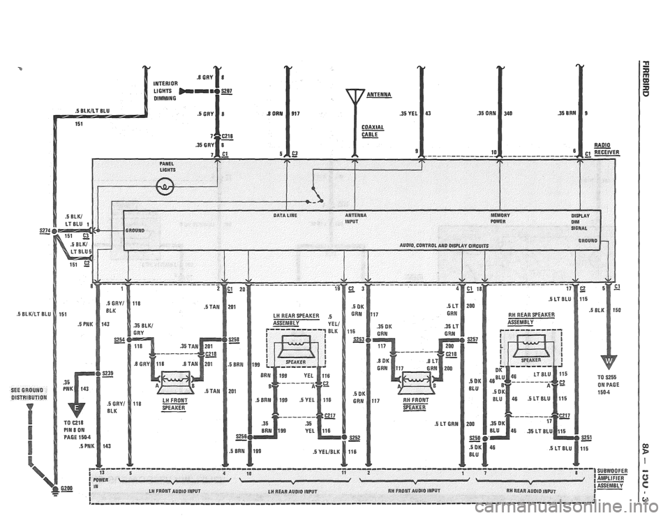 PONTIAC FIERO 1988 Service Repair Manual
p------------o--------o------------------------------------------------------------------------------- 1 3 5 4 1 SUEWOOFER
( POWER I IA- v I- 6200 1 IN l ASSEMBLY - - I LH FROPJT AUDIO INPUT LH RE PONTIAC FIERO 1988 Service Repair Manual
p------------o--------o------------------------------------------------------------------------------- 1 3 5 4 1 SUEWOOFER
( POWER I IA- v I- 6200 1 IN l ASSEMBLY - - I LH FROPJT AUDIO INPUT LH RE