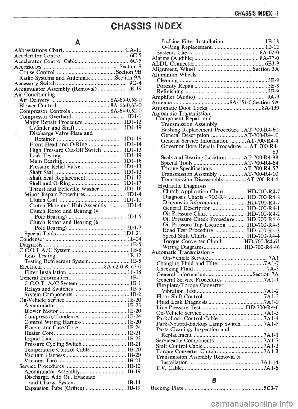 PONTIAC FIERO 1988  Service Repair Manual 
