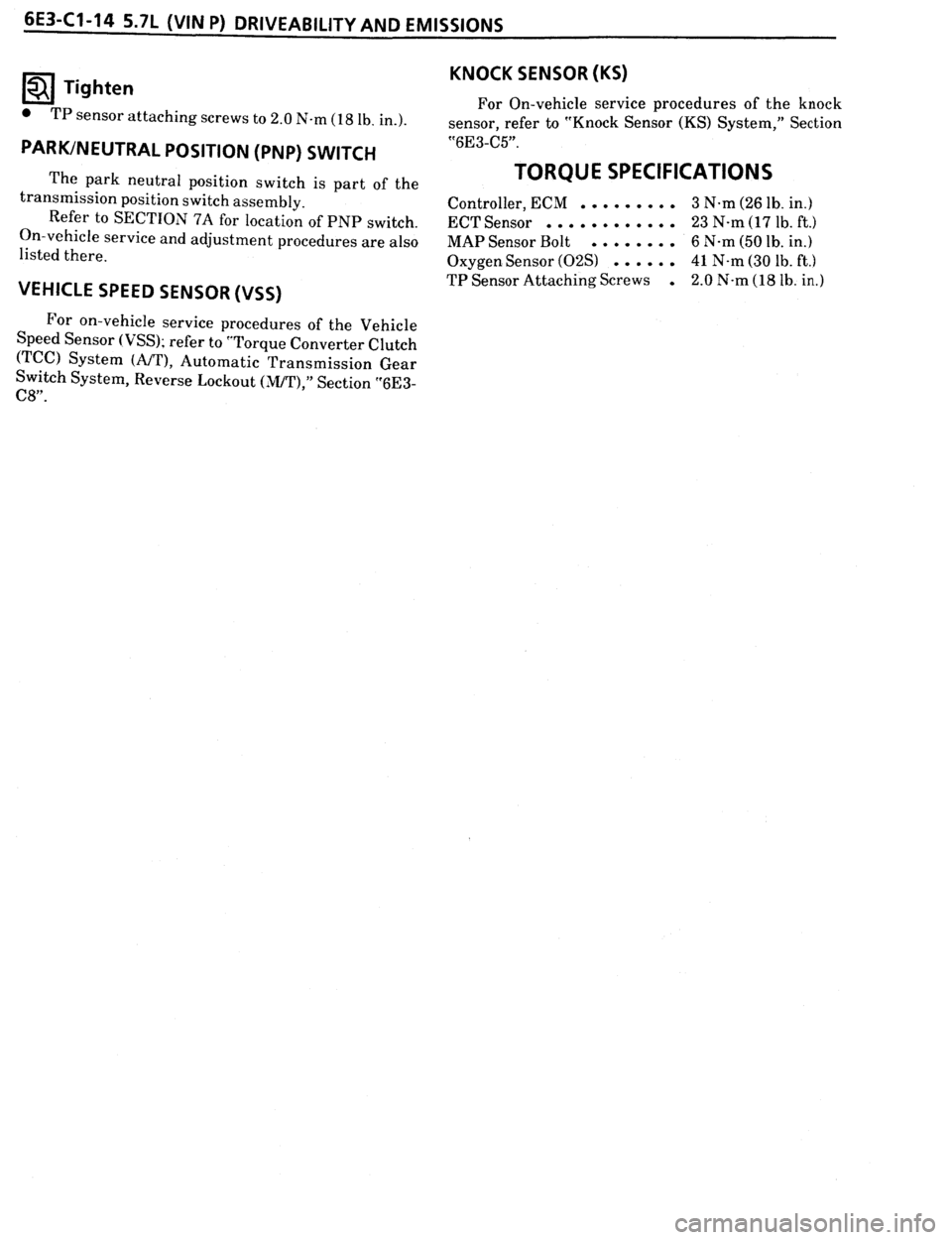PONTIAC FIREBIRD 1993 Service Repair Manual PONTIAC FIREBIRD 1993 Service Repair Manual
