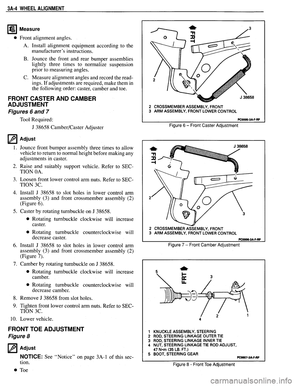 PONTIAC FIREBIRD 1993  Service Repair Manual 