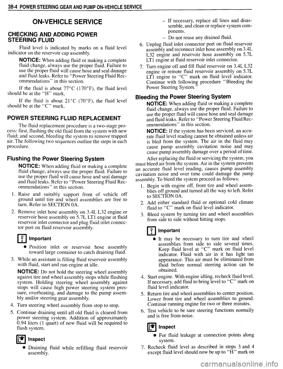 PONTIAC FIREBIRD 1993  Service Repair Manual 
